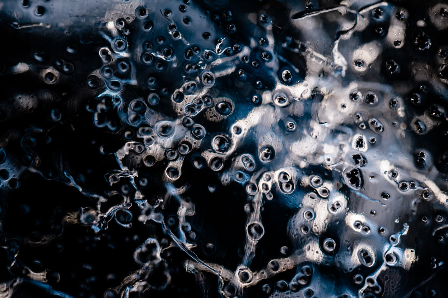 Macro Photography of Glacier Ice in Iceland by Jan Erik Waider