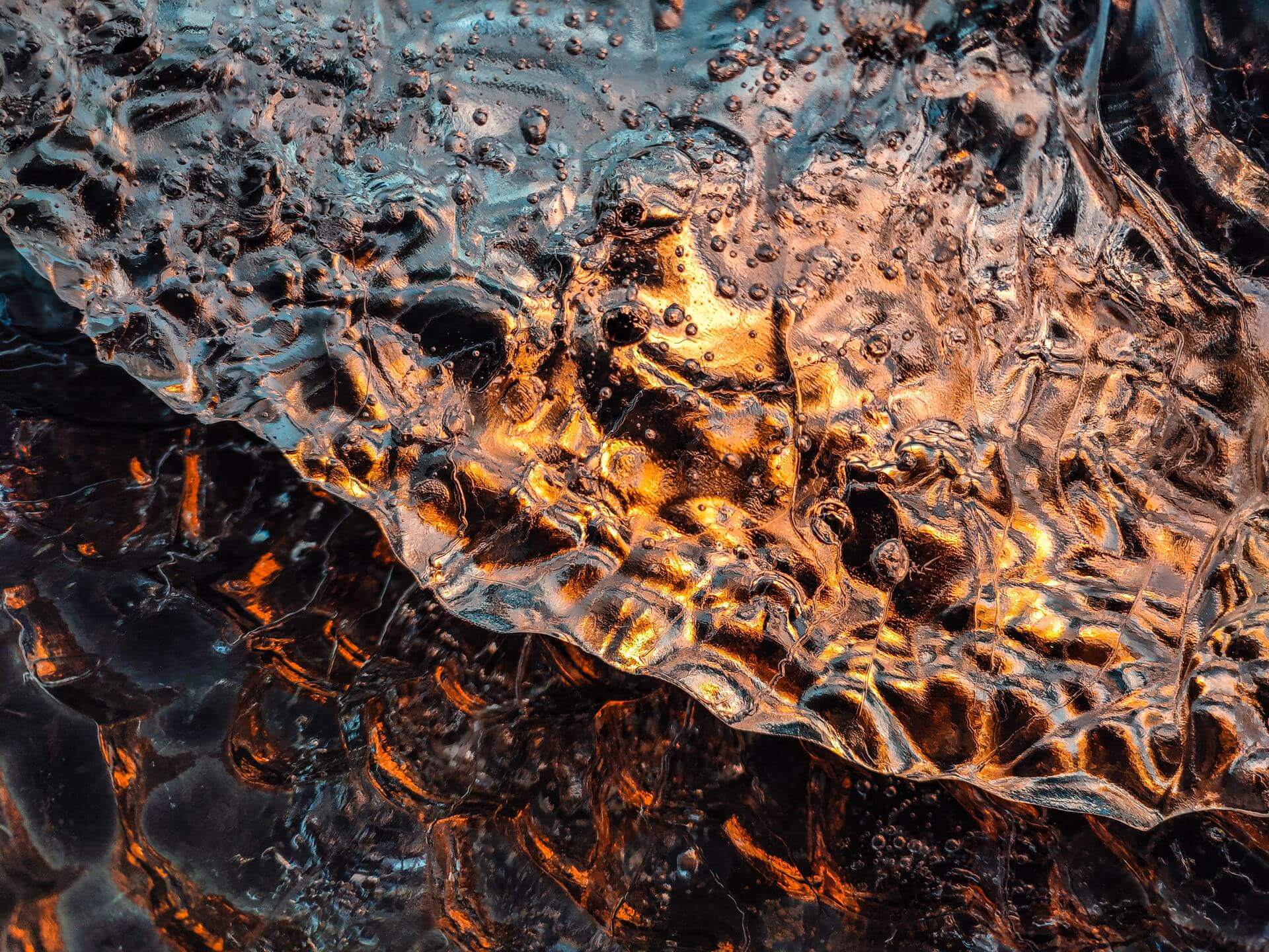 Abstract Details of Glacier Ice in Iceland, captured by Jan Erik Waider