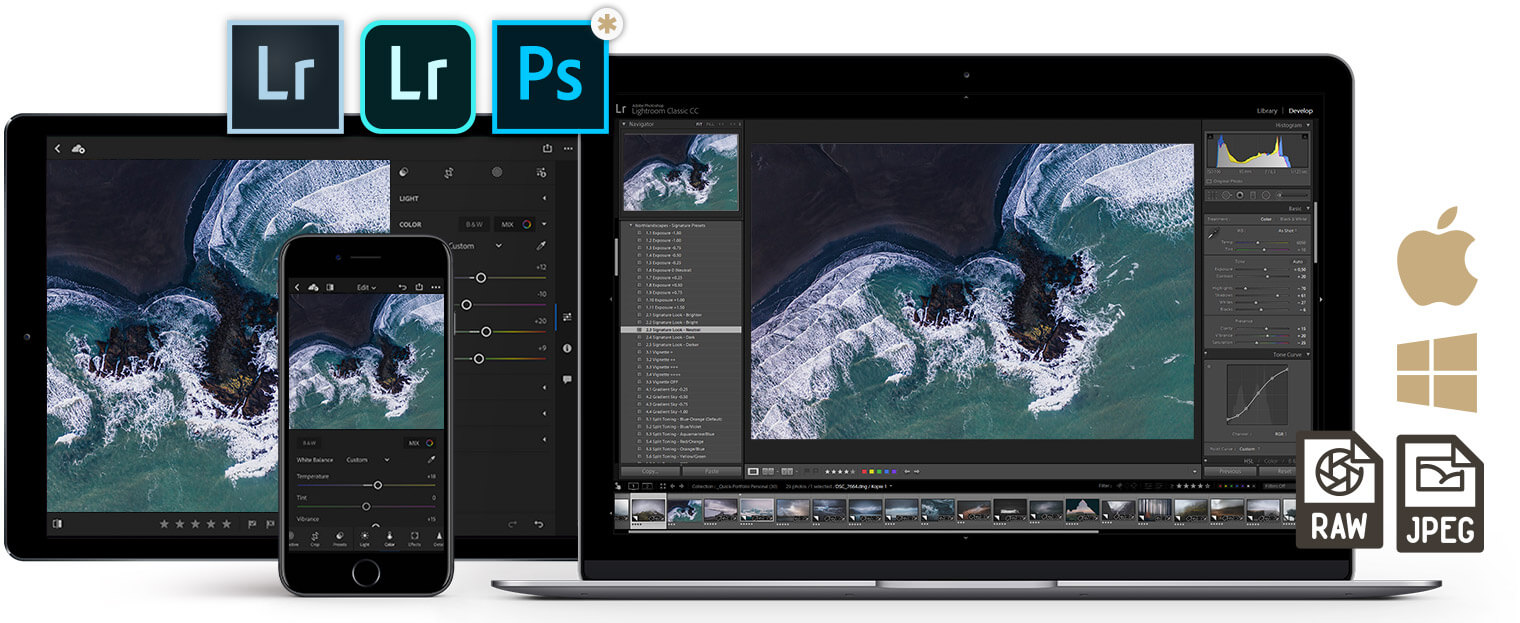 Developed for Lightroom Desktop and Mobile