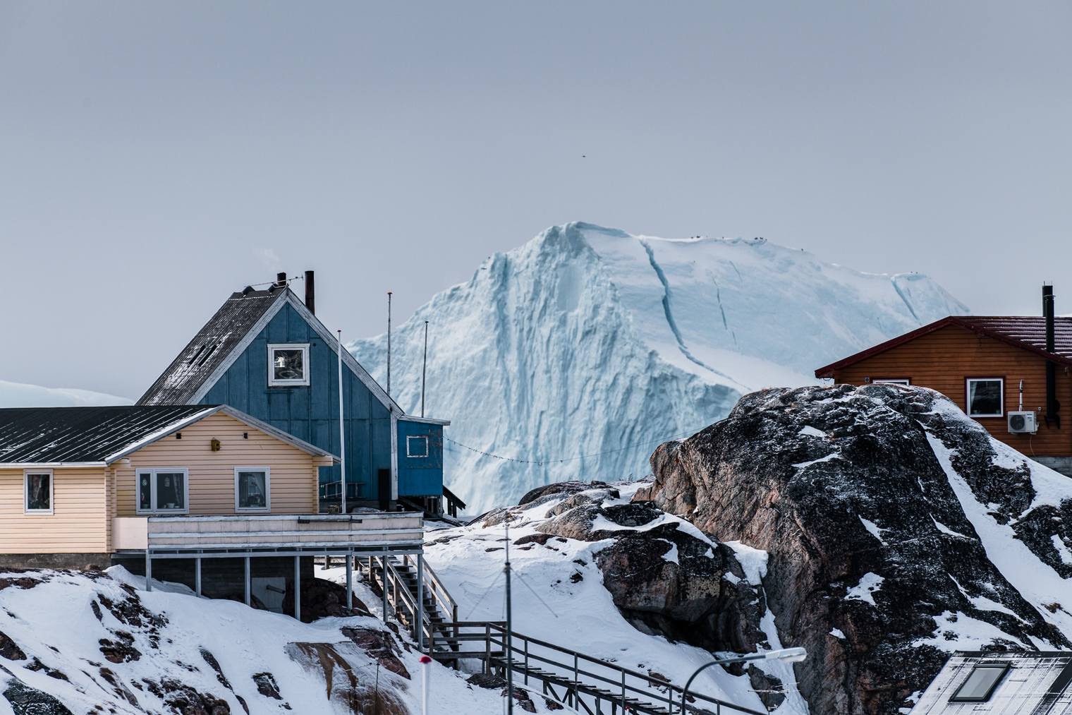 Photo edited with Lightroom presets for snowy winter landscapes