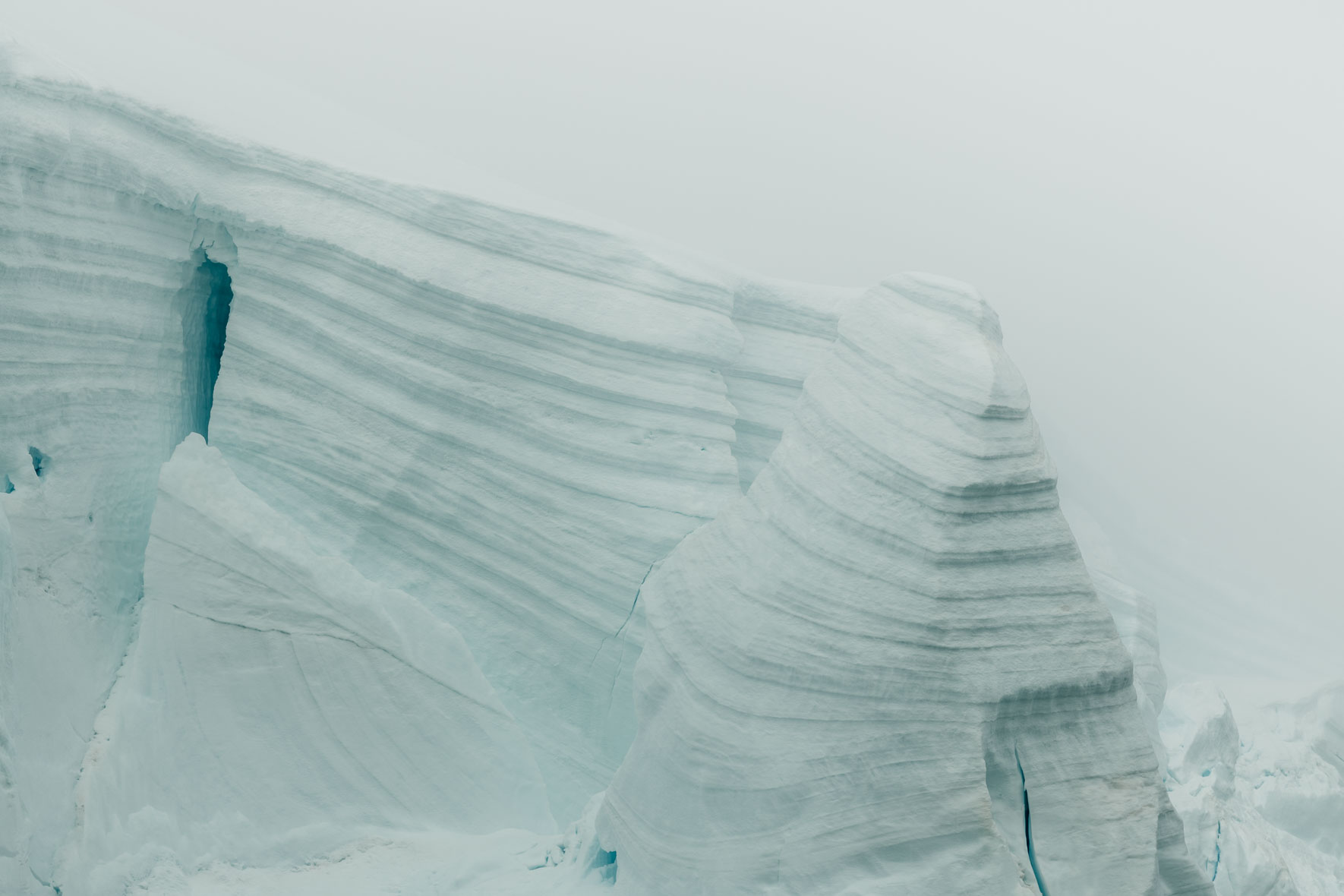Abstract glacier ice textures of Antarctica