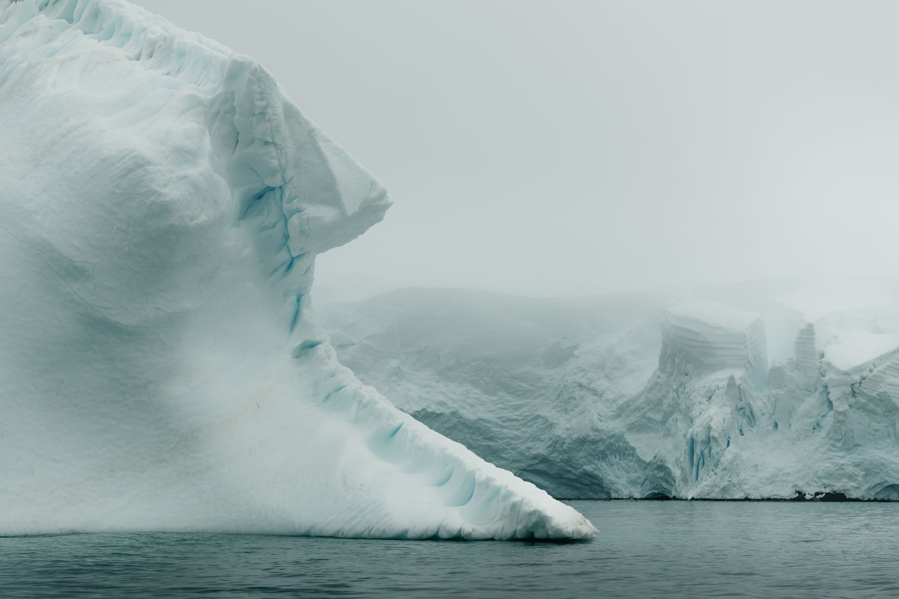 Isolated iceberg broken off from the Antarctic Peninsula