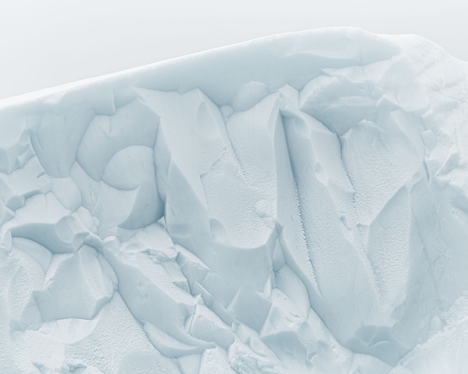 Iceberg texture in bright light