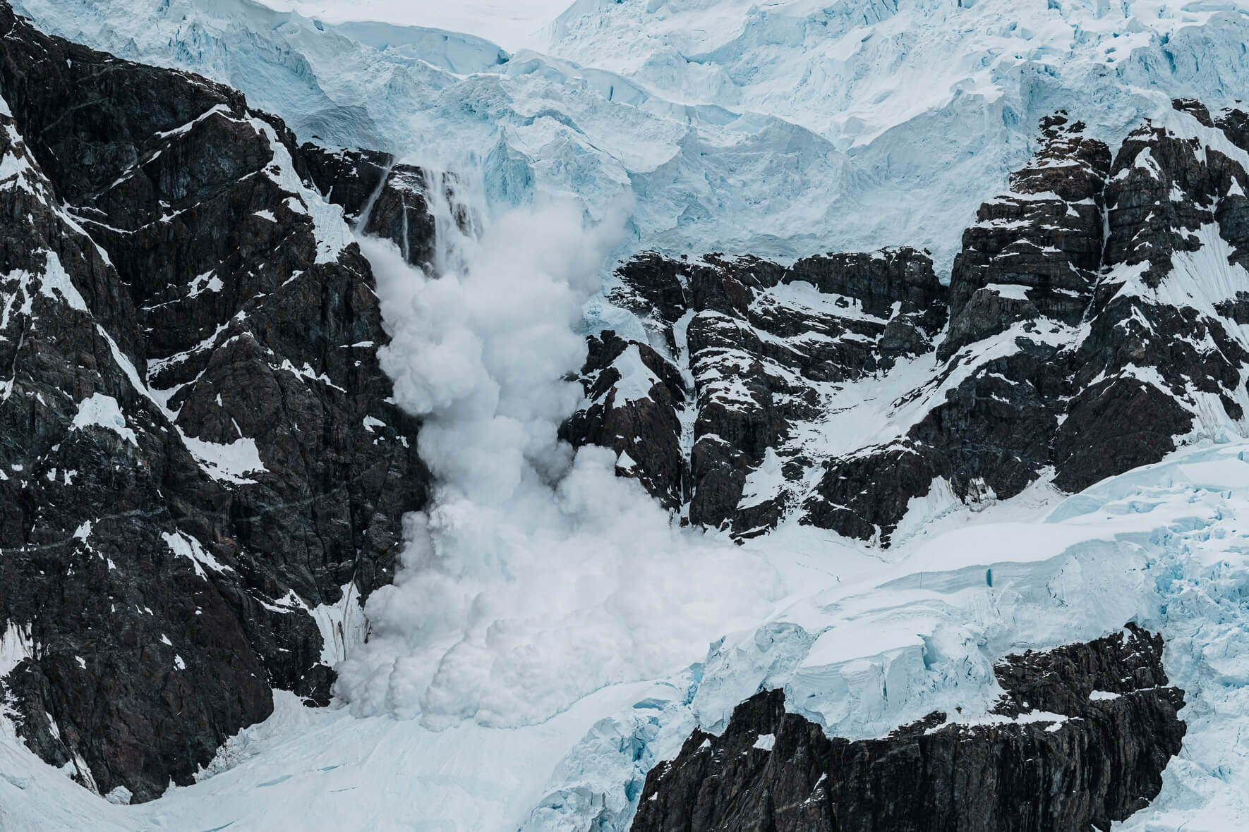 Glacier avalanche