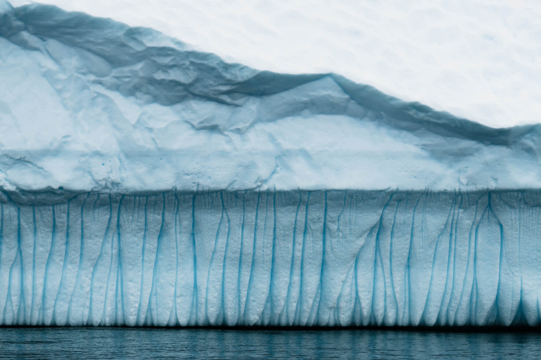 Abstract iceberg texture in Antarctica
