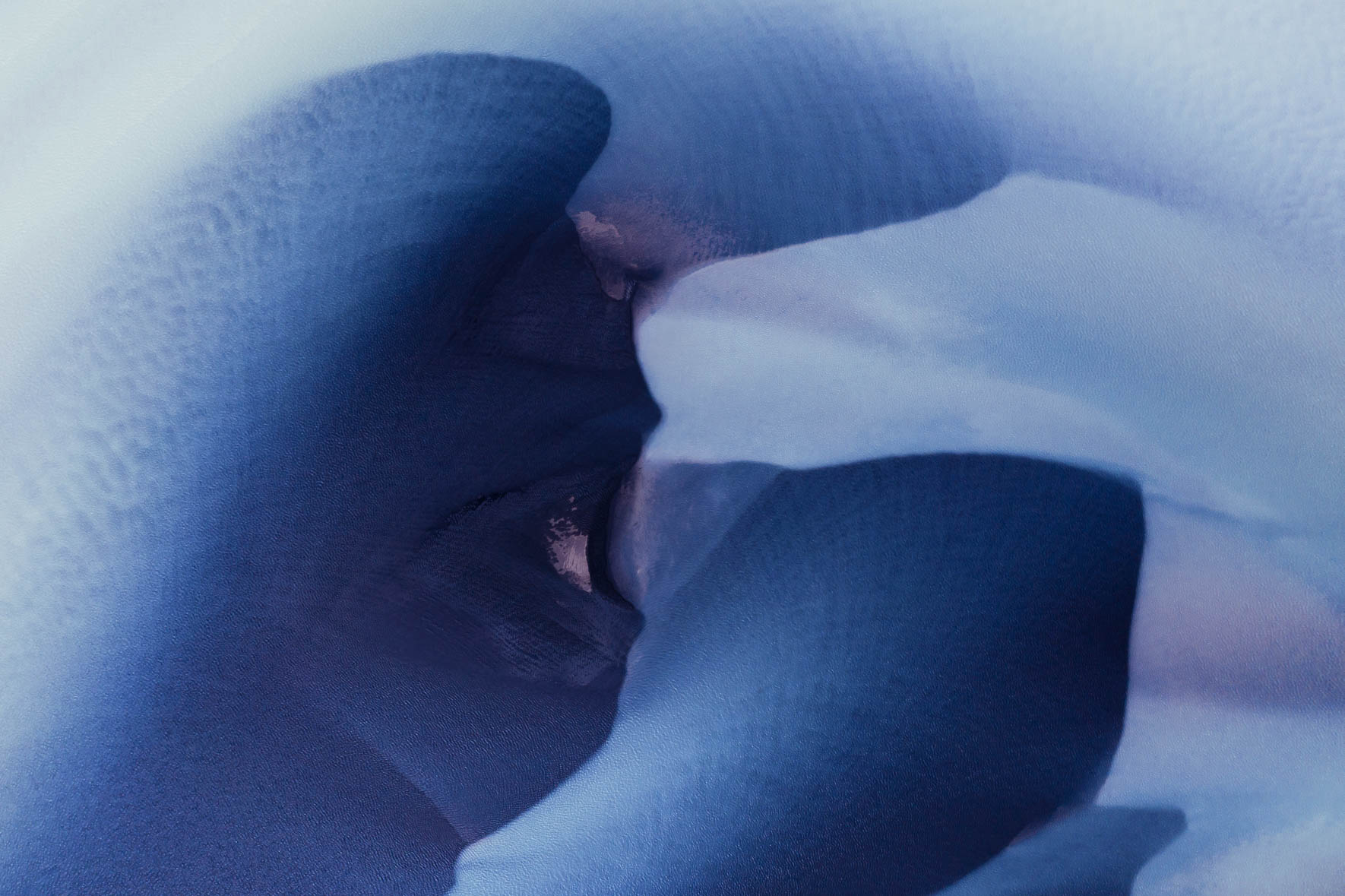 Abstract River Patterns with Glacial Water in Iceland