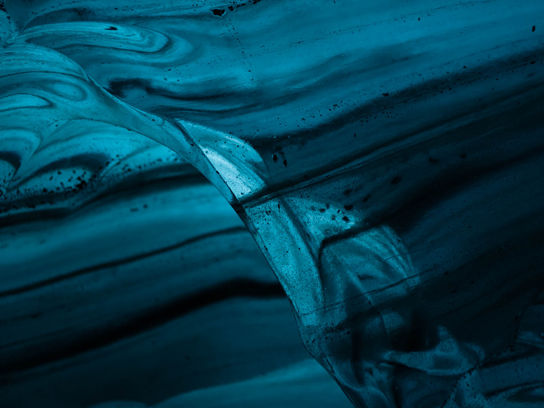 Abstract Glacier Ice Texture of Vatnajökull in Iceland