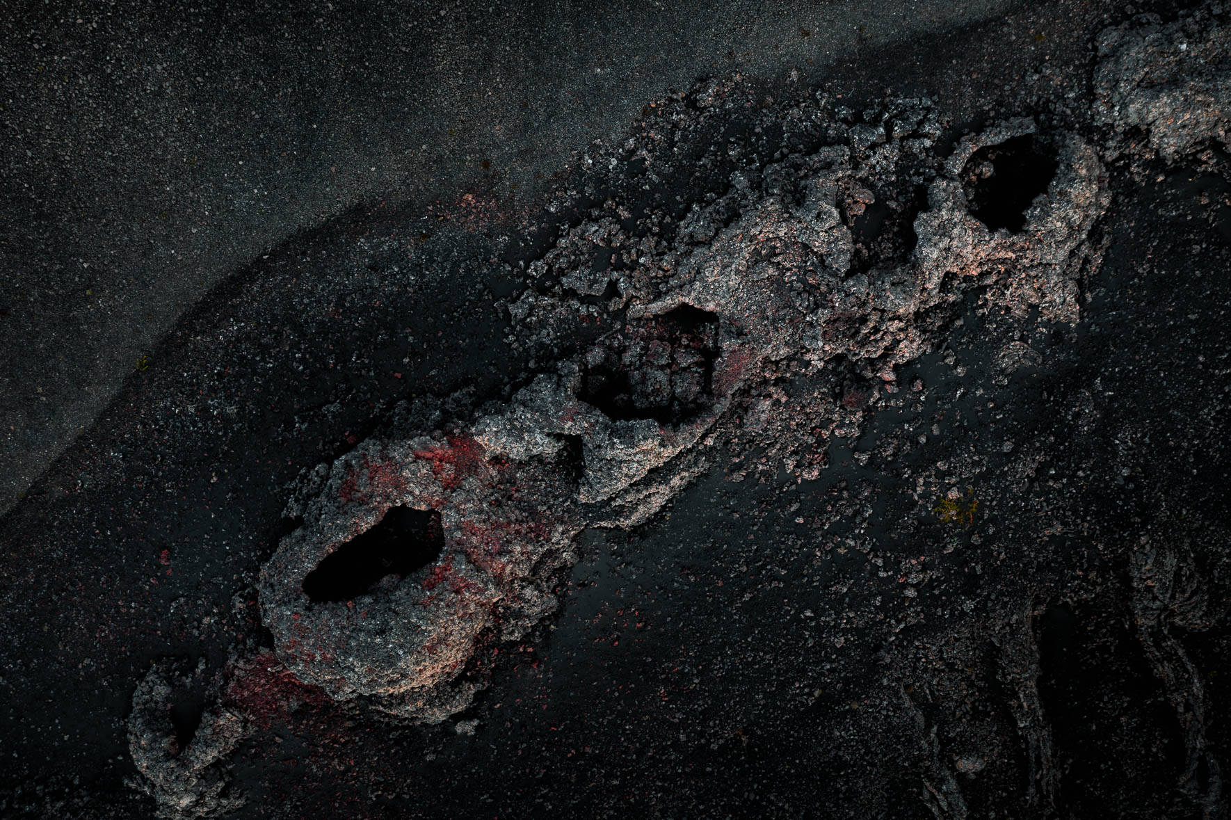 Remnants of Volcanic Craters in the Myvatn Area of Iceland