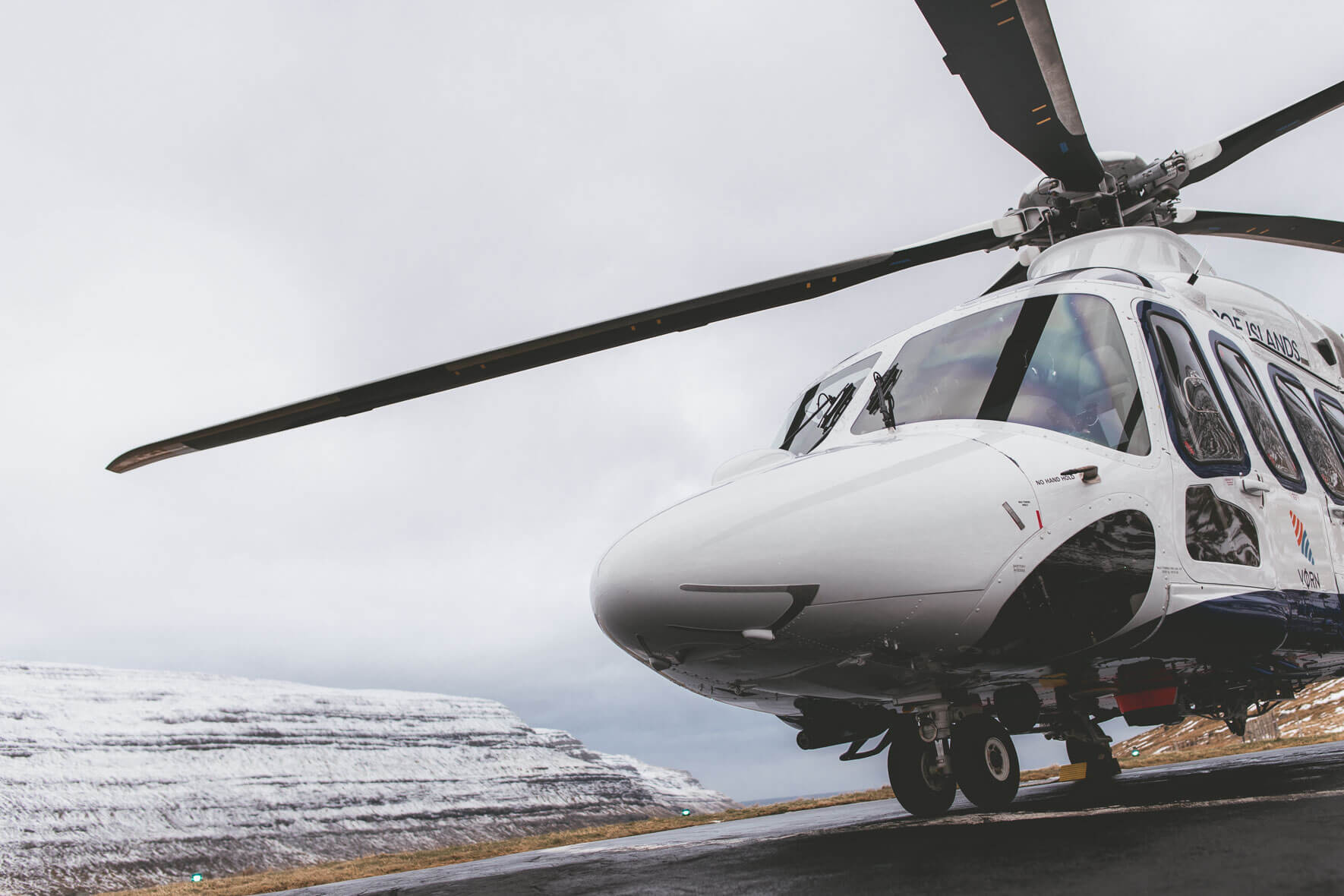 Agusta Westland 139 helicopter (OY-HIH) by Atlantic Airways