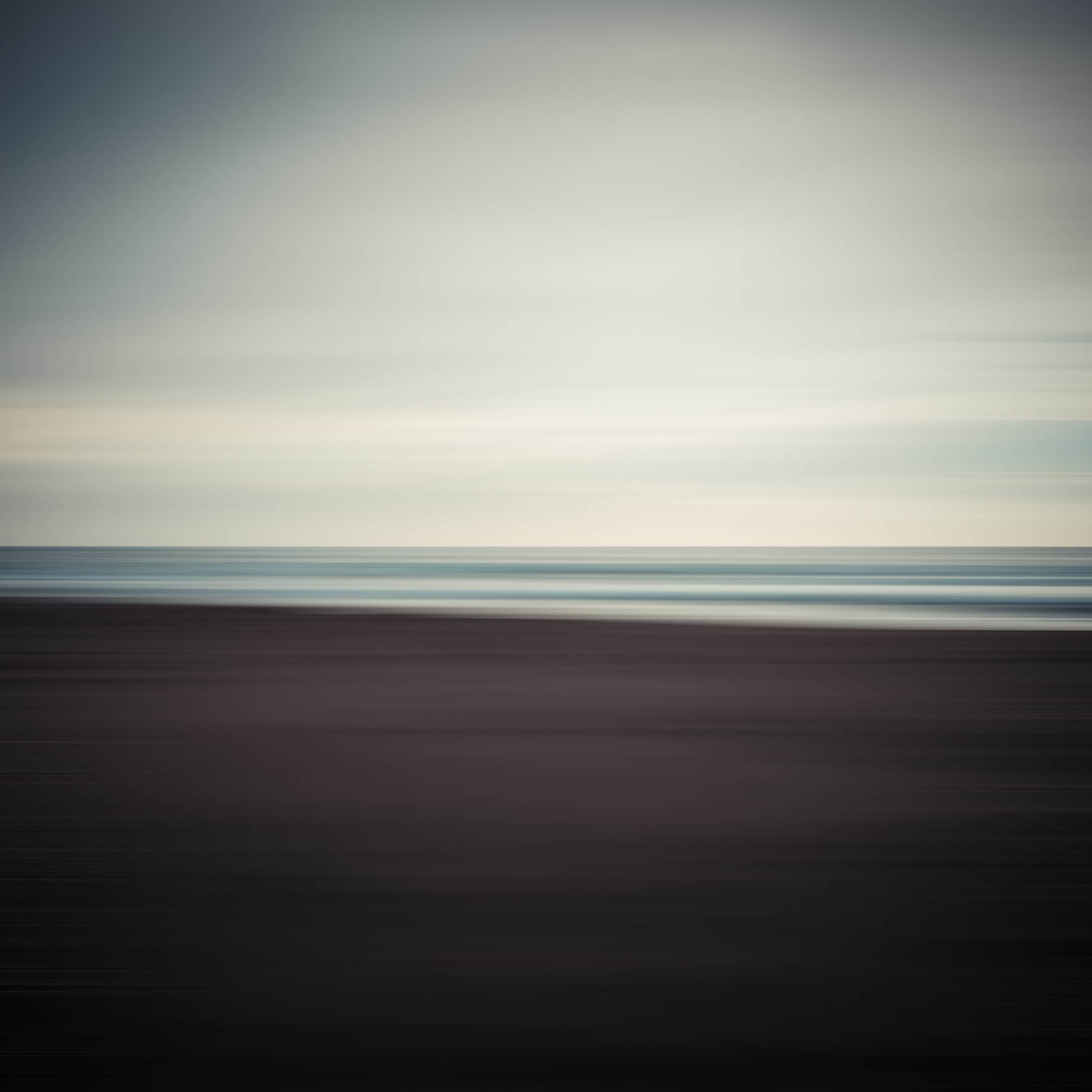 Colorful and abstract seascape of Iceland