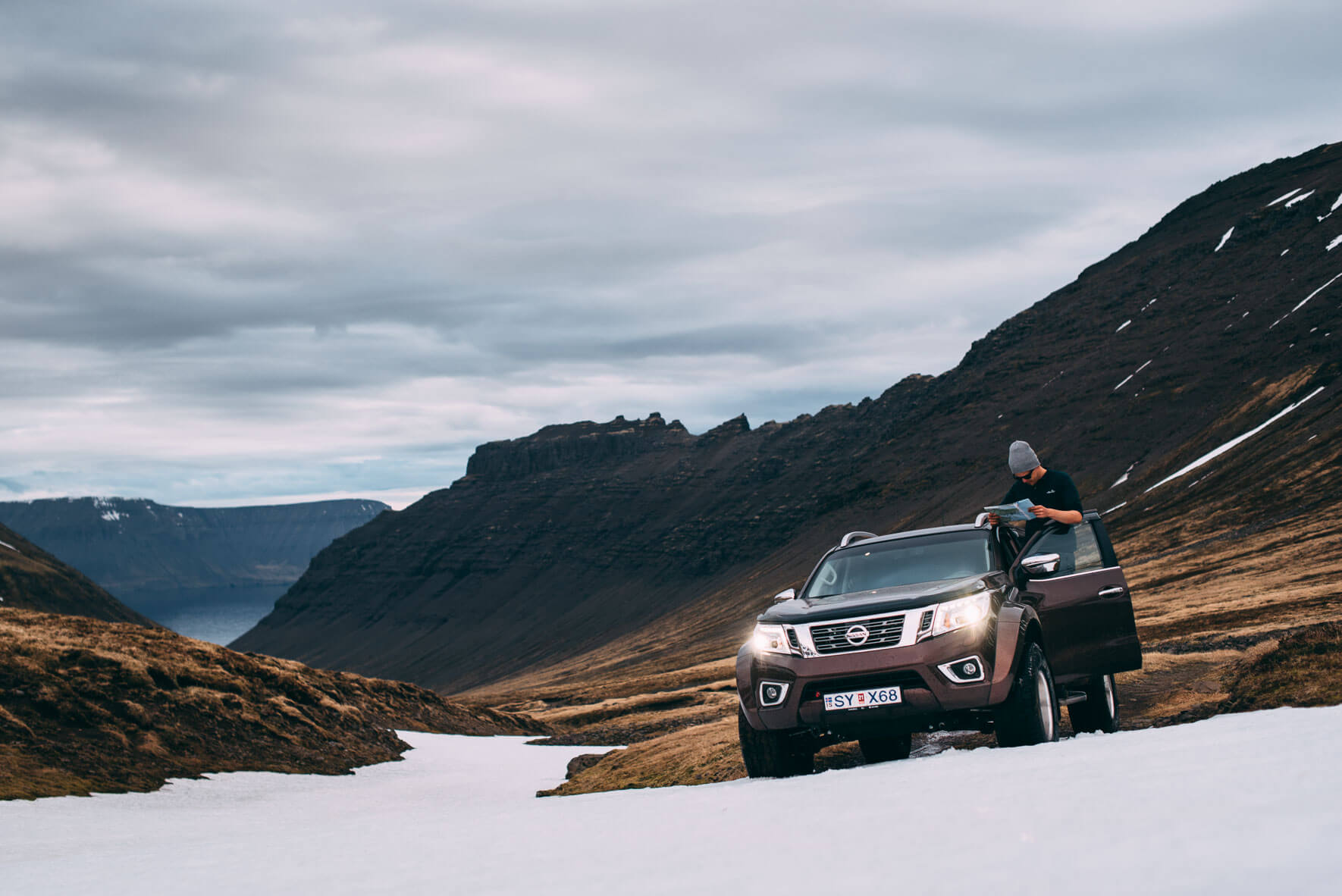 Nissan Navara AT35 (Arctic Trucks) in the remote Westfjords of Iceland
