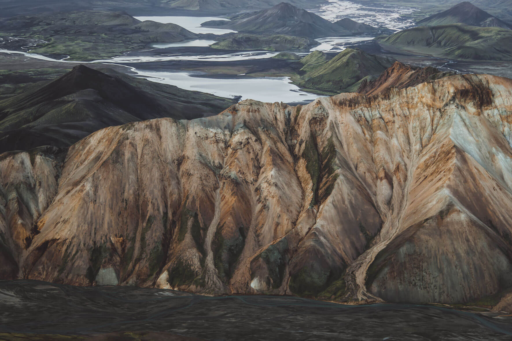 The mountains of Landmannalaugar in Iceland