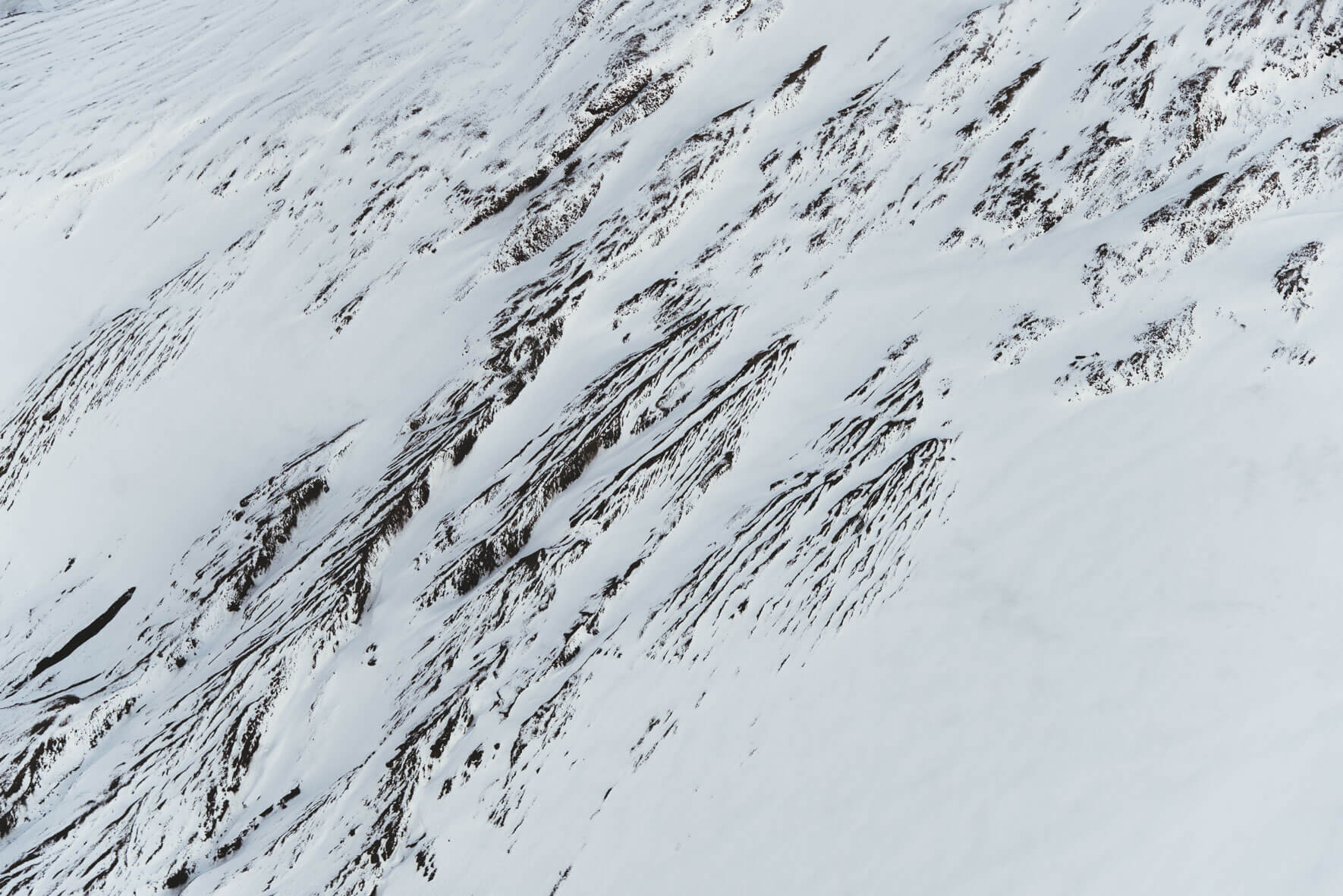 The glaciers of Iceland seen from above