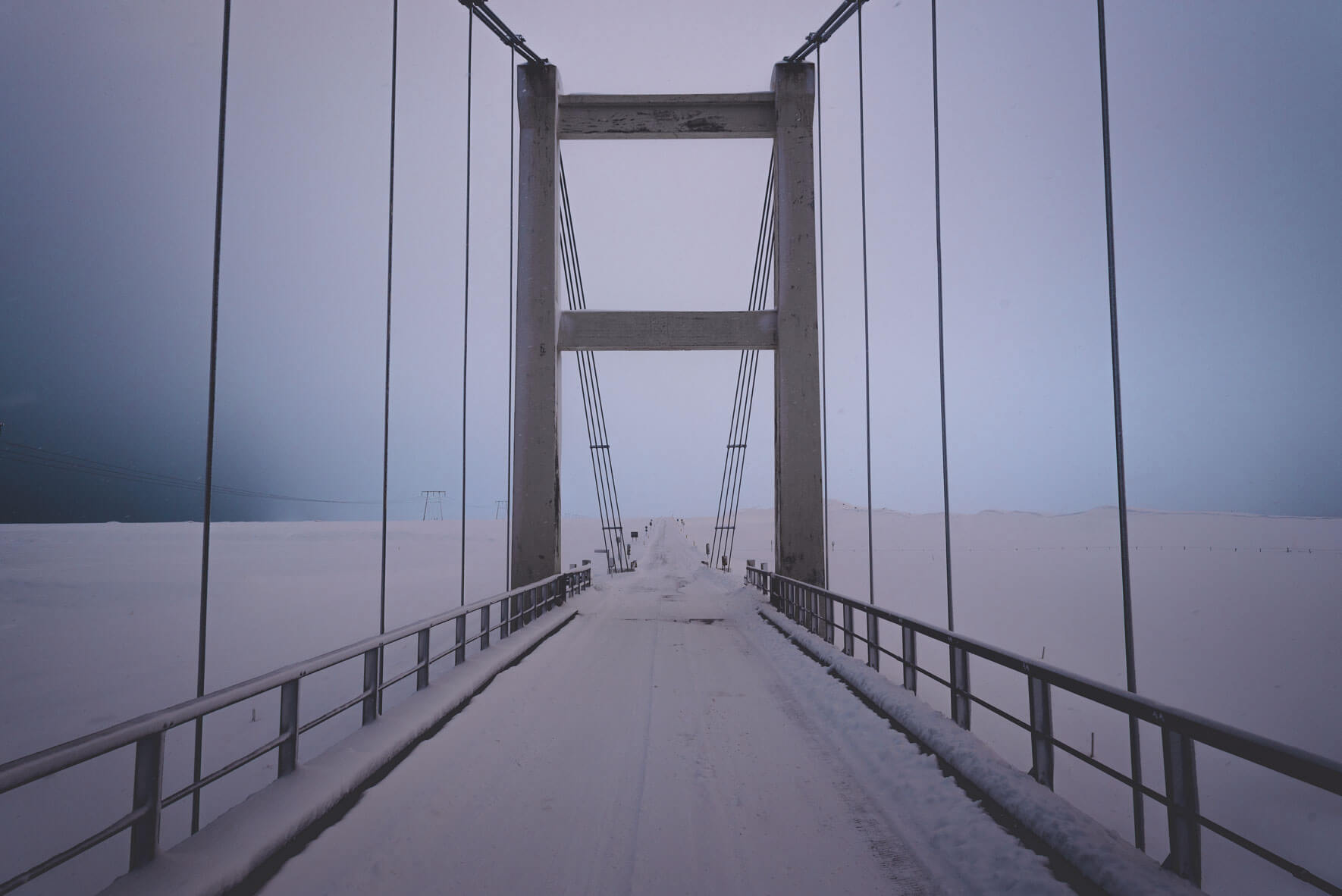 Bridge at Jökulsárlón Glacier Lagoon in Iceland