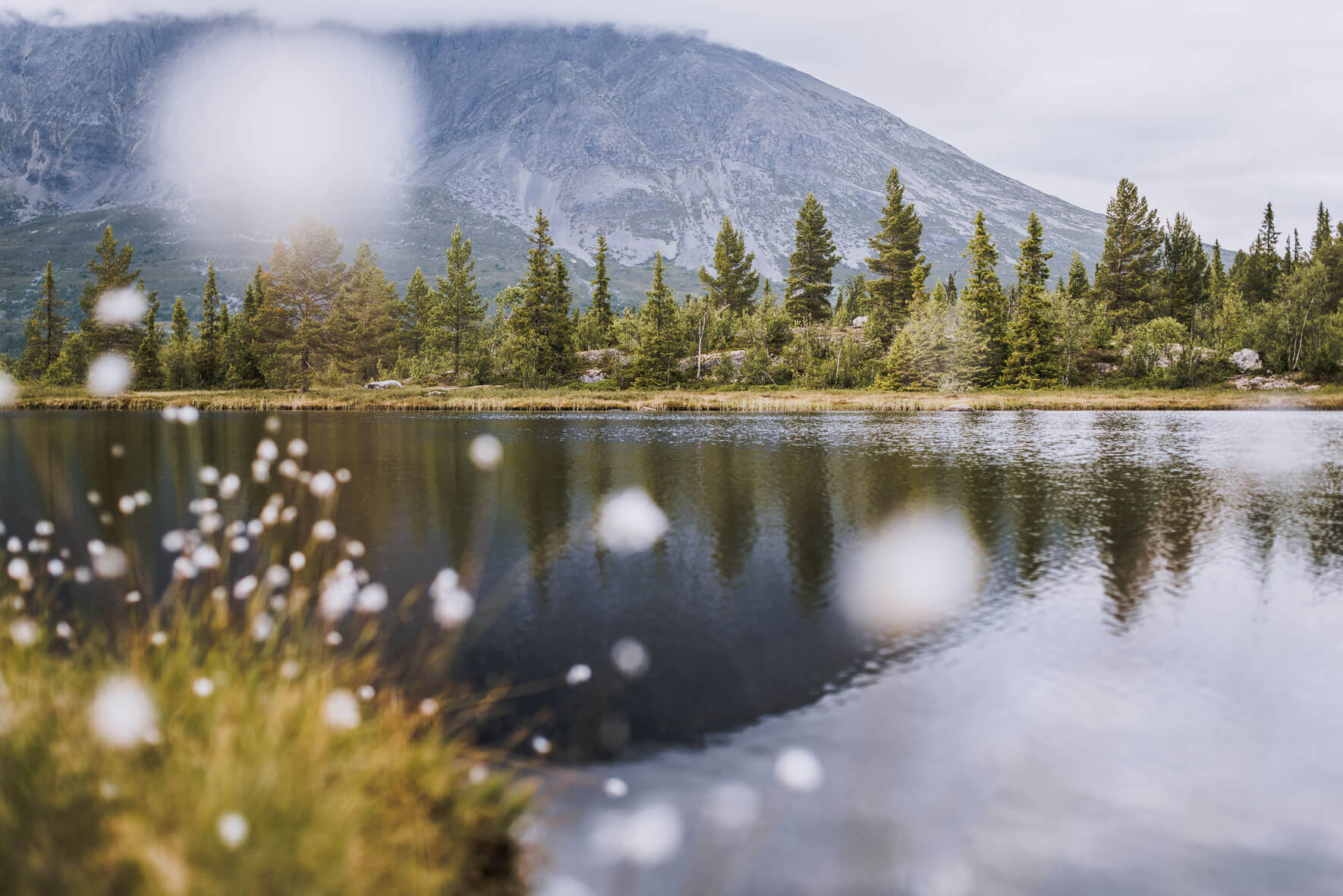 Helsingvatnet near Hemsedal in Norway in summer