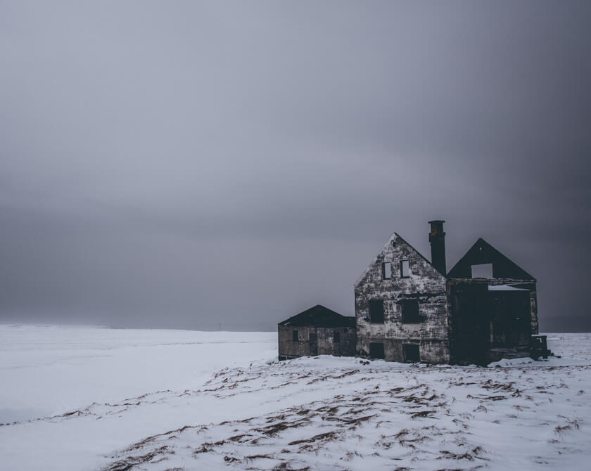 Abandoned farm buildings in Iceland