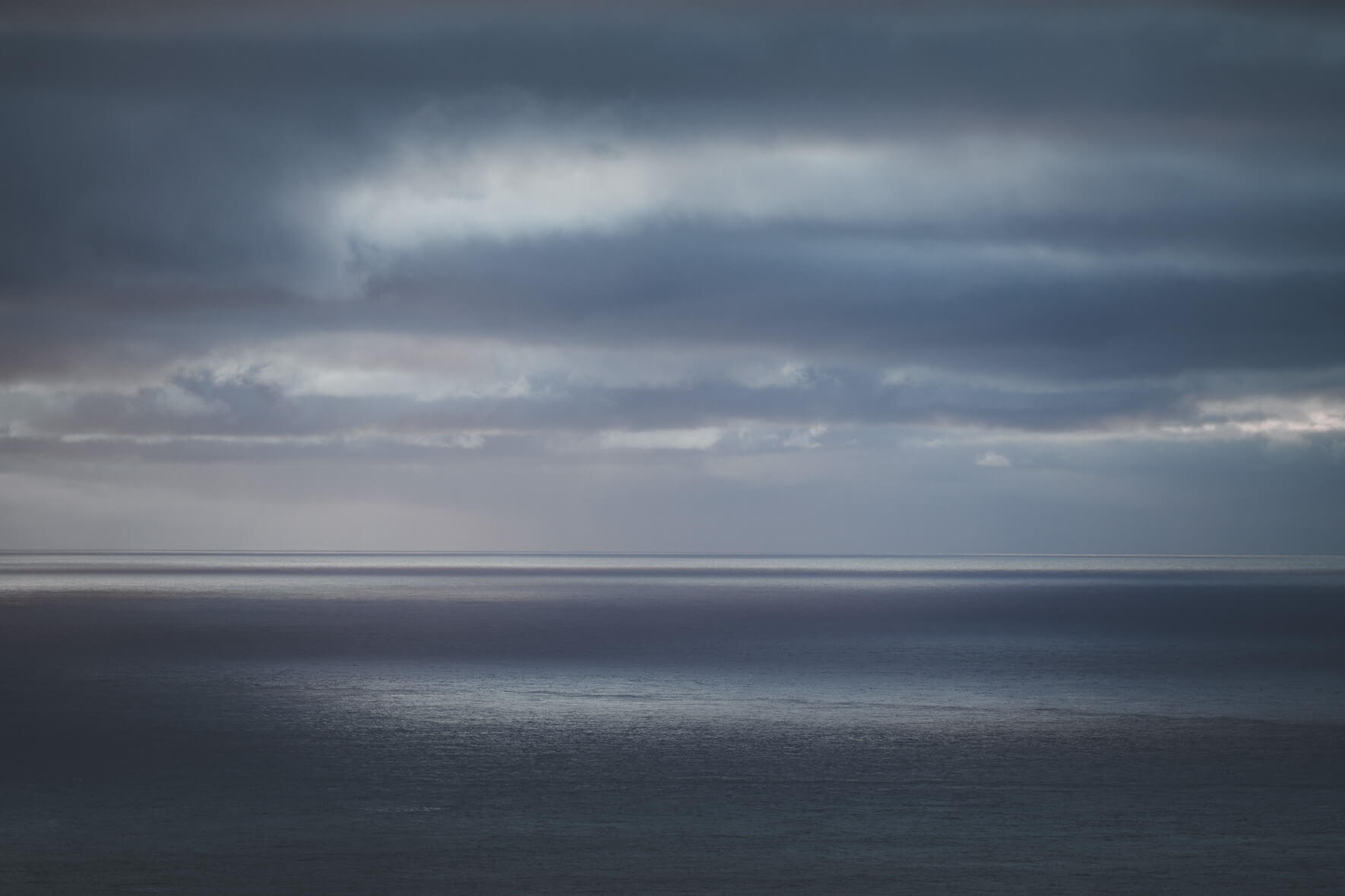 Dark Clouds over the Ocean on the Faroe Islands