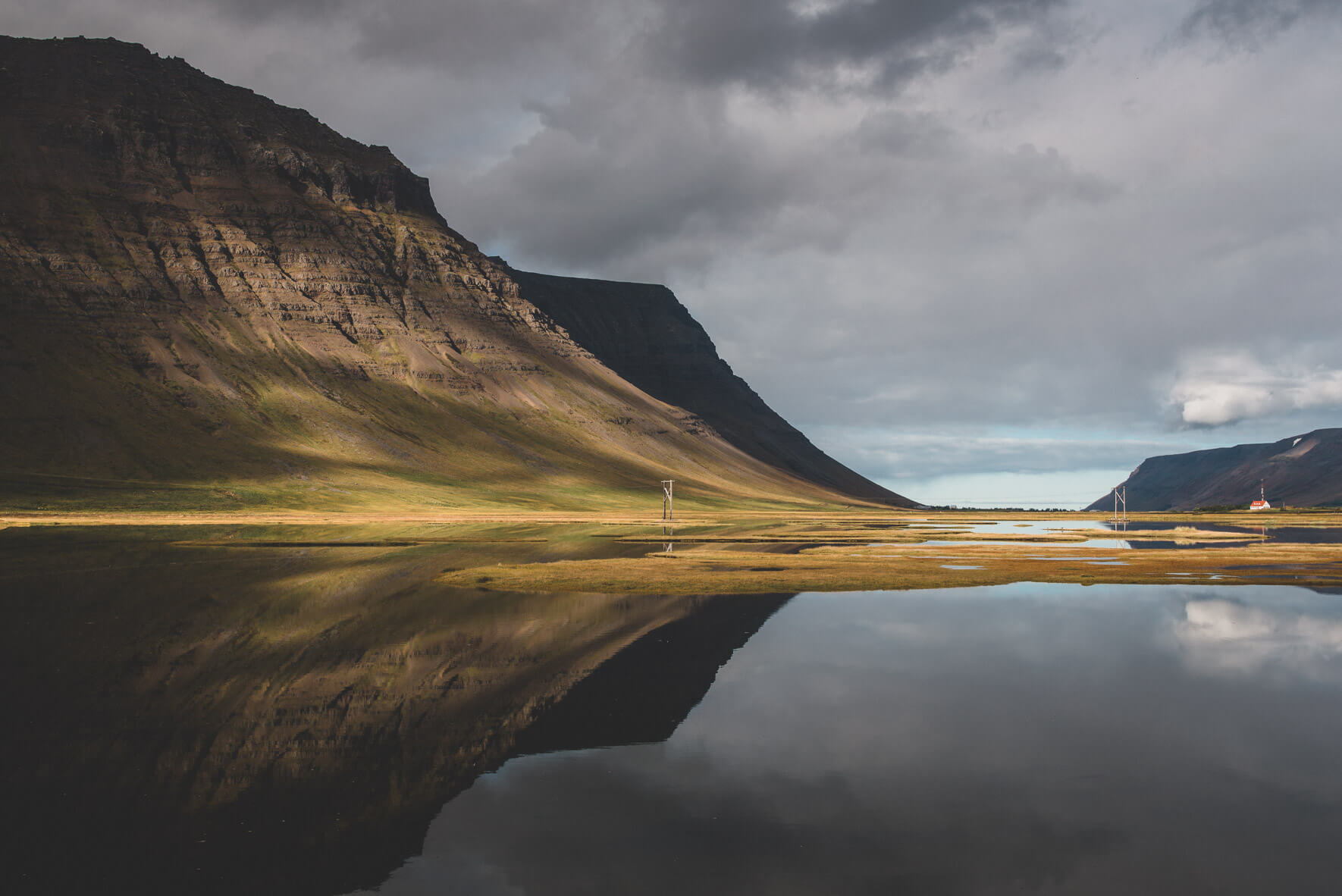 Autumn colors in the Westfjords of Iceland